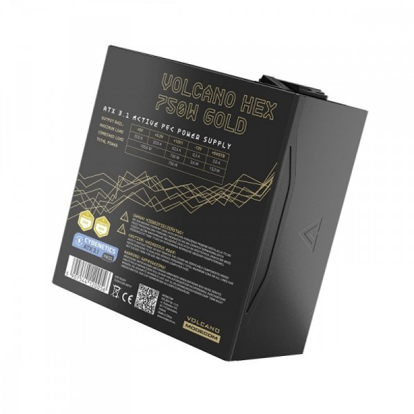 MODECOM Zasilacz komputerowy Volcano HEX 750W Gold ATX 3.1