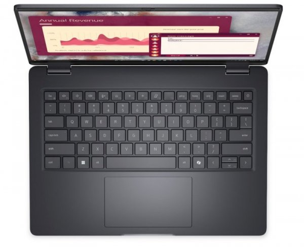 Dell Laptop Dell Pro 14 PC14250 W11P C7 150U/16GB/512GB CL25/FgrPr/FHD IR Cam&Mic/WLAN+BT|14.0 FHD+|BcklKb/3C/65W/3YPS Magnetite