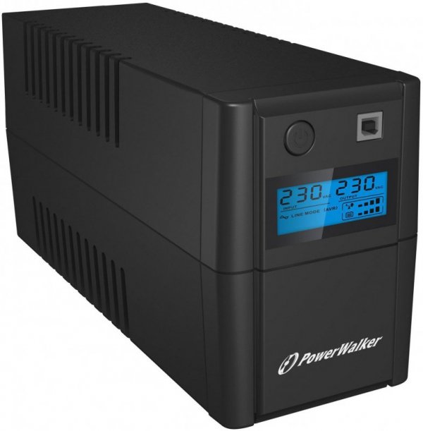 PowerWalker VI 850 SHL UPS 850VA/480W Line-Interactive with 2x  Schuko outlet