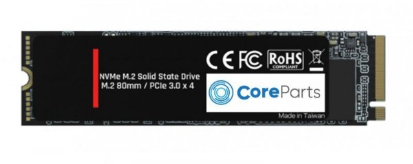 CoreParts 512GB M.2 NVME PCIe 2280 SSD 512GB SSD M.2 PCIe NVMe (M  Key) - Bulk Packaging (plastic bag)