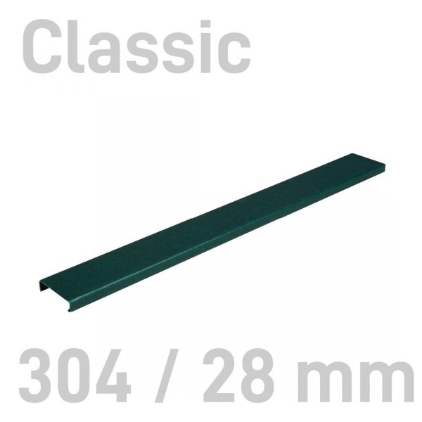 Grzbiety kanałowe MetalBind- O.CHANNEL Classic Zielony - 304/28 mm - 10 sztuk