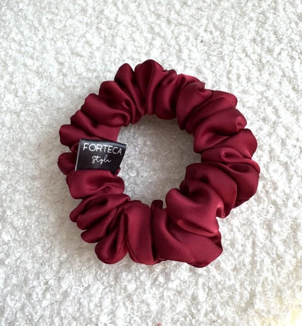 Scrunchie Gumka do włosów mini CLARET
