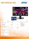 MSI Monitor MPG 272URX QD-OLED LED^UHD^FLAT^240Hz^26.5cala^Black