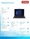 Lenovo Ultrabook ThinkPad X13 G6 21RK005QPB W11Pro Ultra 5 225U^16GB^512GB^INT^13.3 WUXGA^Black^3YRS Premier Support + CO2 Offse