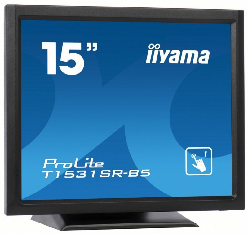 IIYAMA Monitor 15 T1531SR-B5 TN, RESISTIVE, HDMI, DP, VGA, głośniki, IP54
