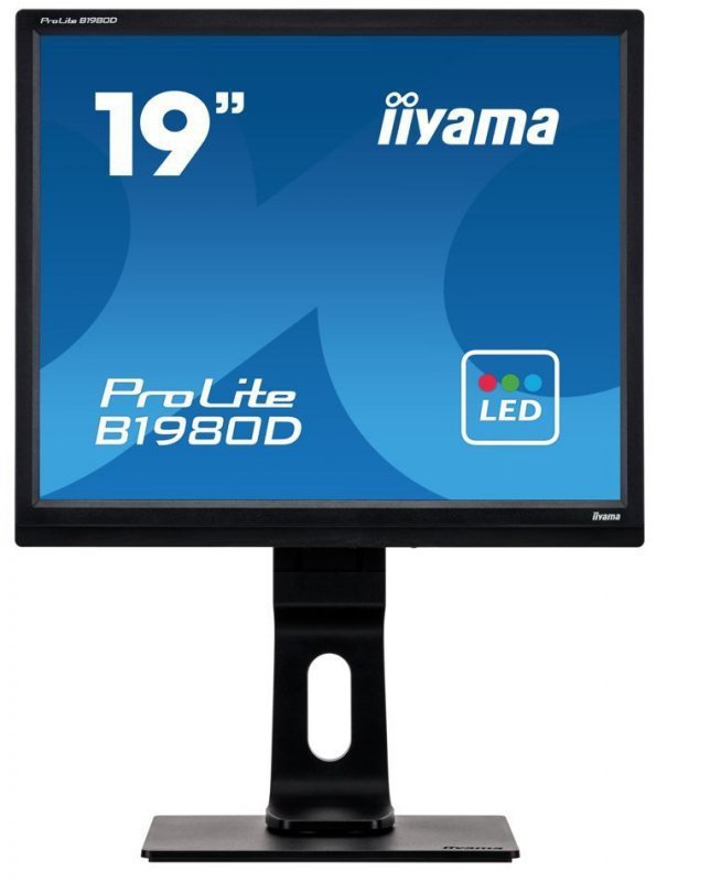 IIYAMA Monitor 19 cali B1980D-B1 DVI^VGA^5:4^PIVOT^HAS^ACR^VESA