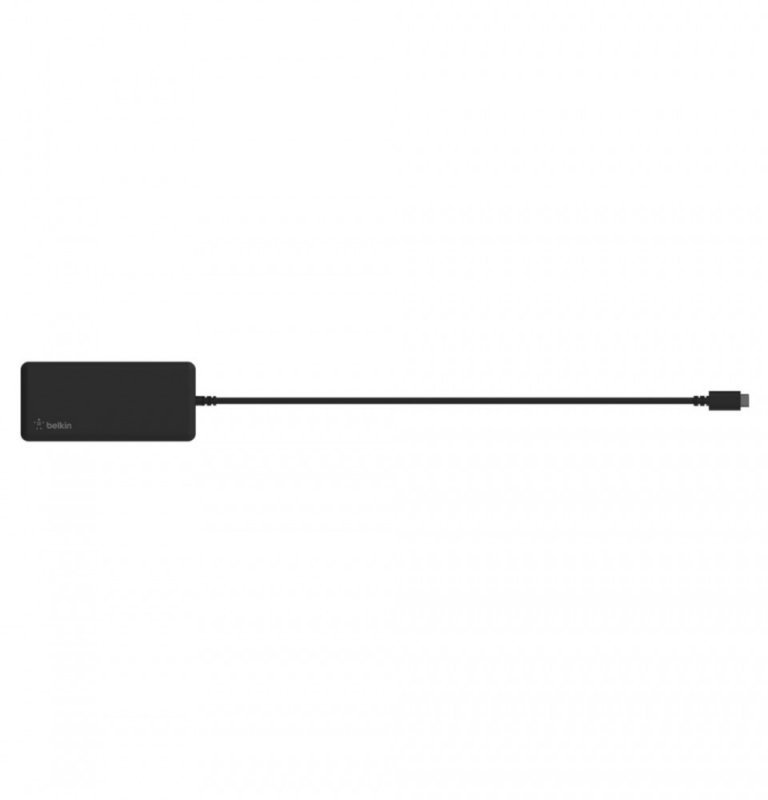 Belkin Podróżna stacja dokująca USB C 5-w-1, obsługa jednego wyświetlacza do 4K, HDMI, USB-C USB-A GbE Chromebook^PC^Mac