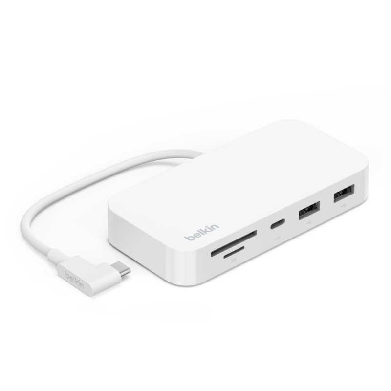 Belkin Wieloportowy koncentrator USB-C 6 w 1 z mocowaniem Biały