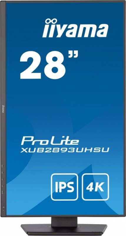 IIYAMA Monitor 28 cali XUB2893UHSU-B5,IPS,4K,HDMI,DP,2x2W,HAS(150mm)