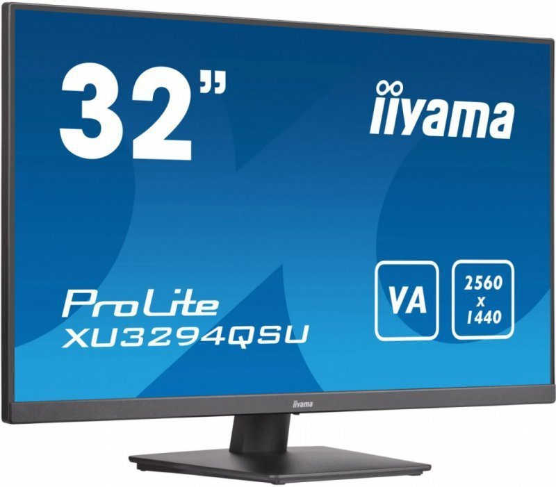 IIYAMA Monitor 31.5 cala XU3294QSU-B1 VA,WQHD,HDMI,DP,USB 3.0,2x2W