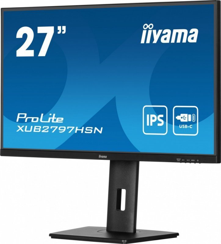 IIYAMA Monitor 27 cali XUB2797HSN-B1 IPS,FHD,USB-C Dock,HAS ^5y^