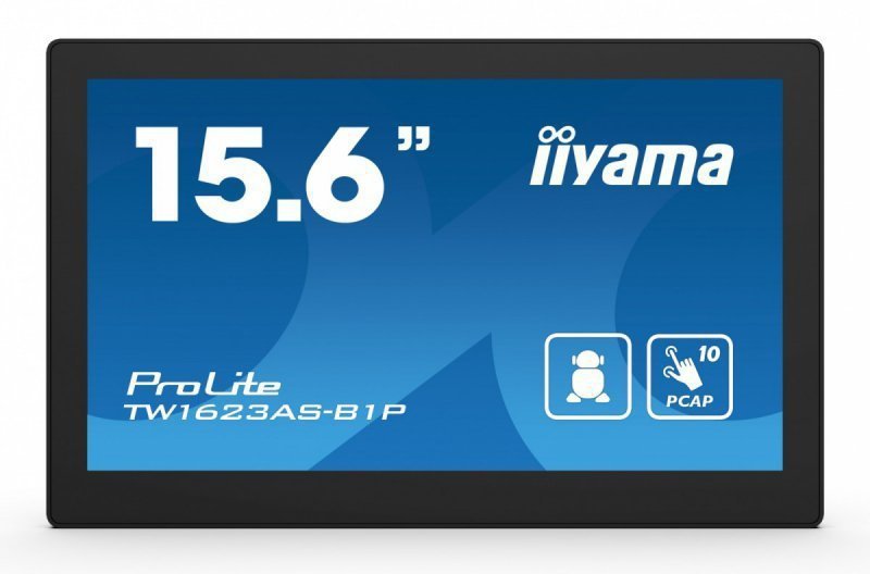 IIYAMA Monitor 16 cali TW1623AS-B1P,10P.DOT.IPS,ANDROID13,WIFI,24^7,RJ45,   HDMI,3xUSB