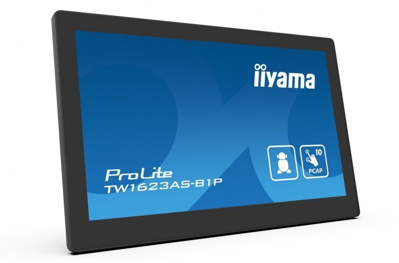 IIYAMA Monitor 16 cali TW1623AS-B1P,10P.DOT.IPS,ANDROID13,WIFI,24^7,RJ45,   HDMI,3xUSB