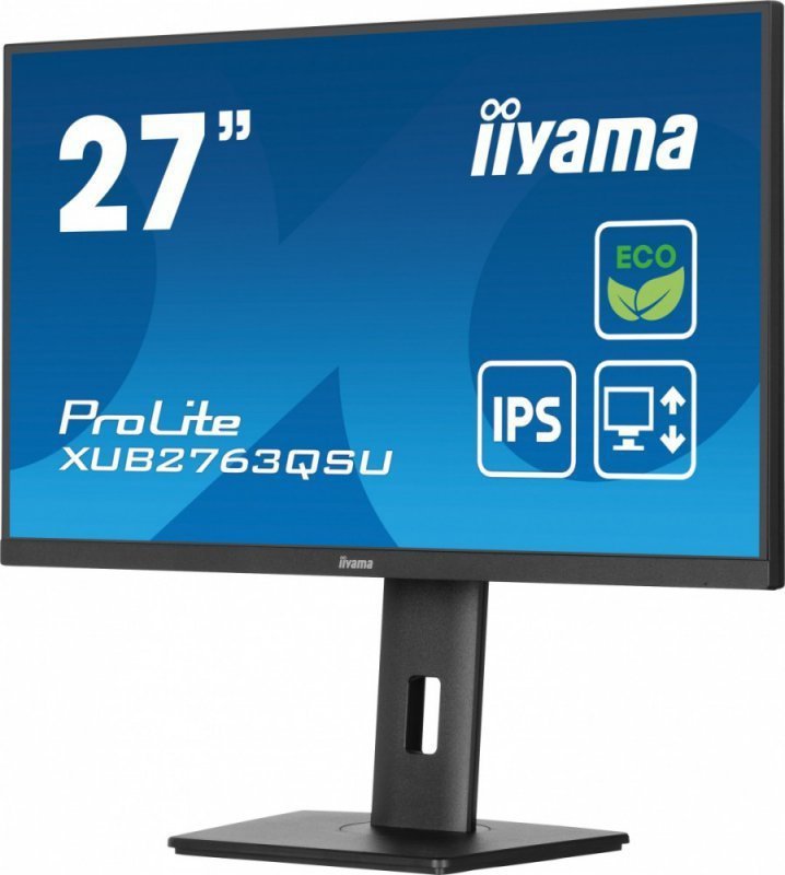 IIYAMA Monitor 27 cali ProLite XUB2763QSU-B1 IPS,QHD,HAS,100Hz