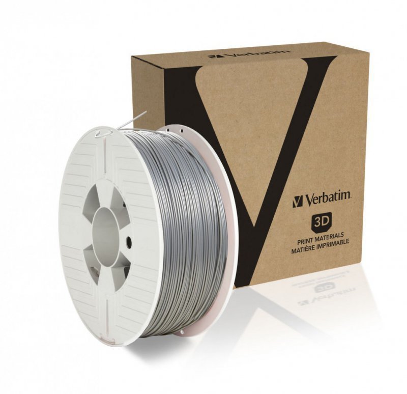 Verbatim Filament 3D ABS Silver 1,75mm ^1kg^Szary^ 55032