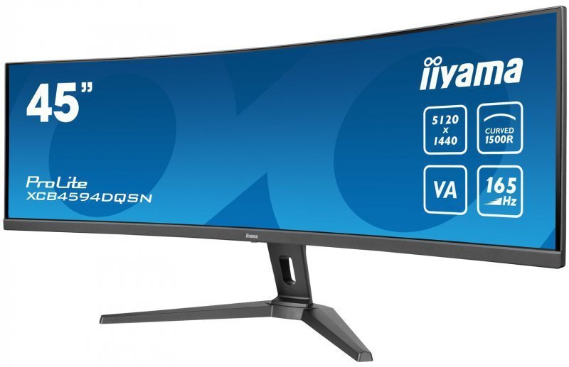 iiyama G-MASTER 45&quot;LCD Curved Bus. UWQHD monitor komputerowy 114,3 cm (45&quot;) 5120 x 1440 px Dual QHD LED Czarny