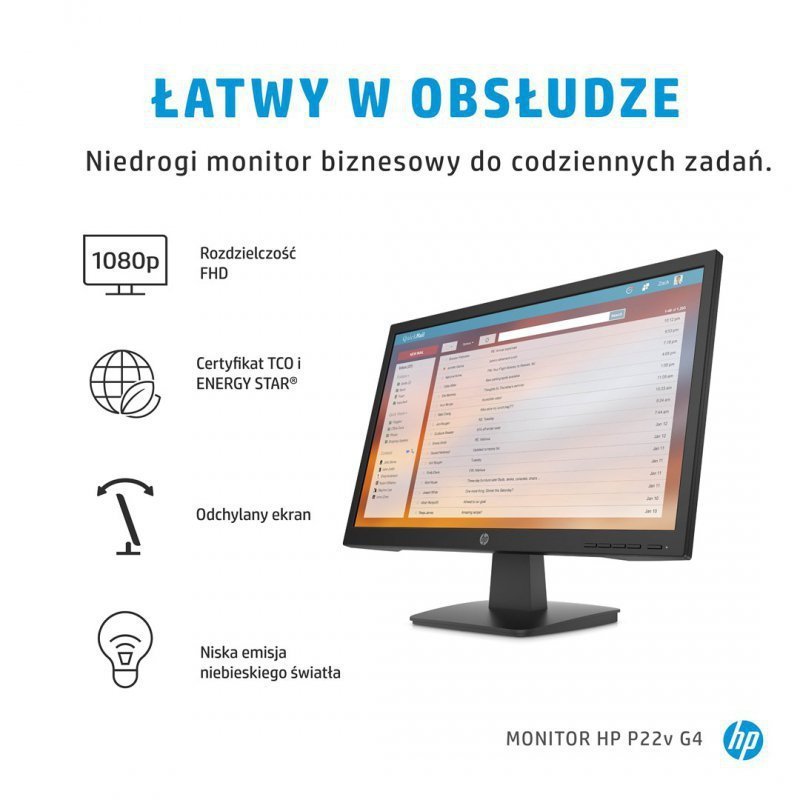 Monitor HP P22v G4 21,5&quot;FHD 5ms 250nits 60Hz HDMI