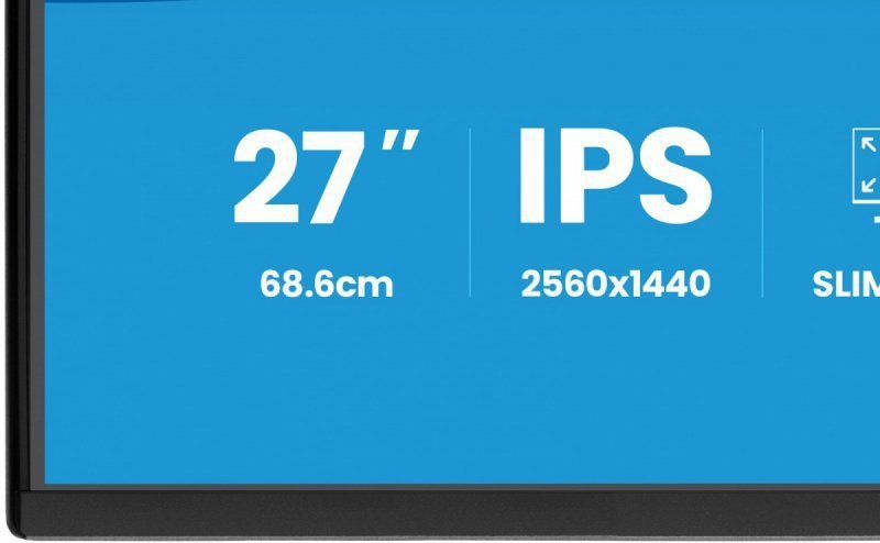 IIYAMA Monitor 27 cali XB2792QSU-B1   IPS,QHD, HAS (150) PIVOT,              120Hz,HDMI,DP, 350cd,1500:1, cienkie ramki, 2xUSB 3
