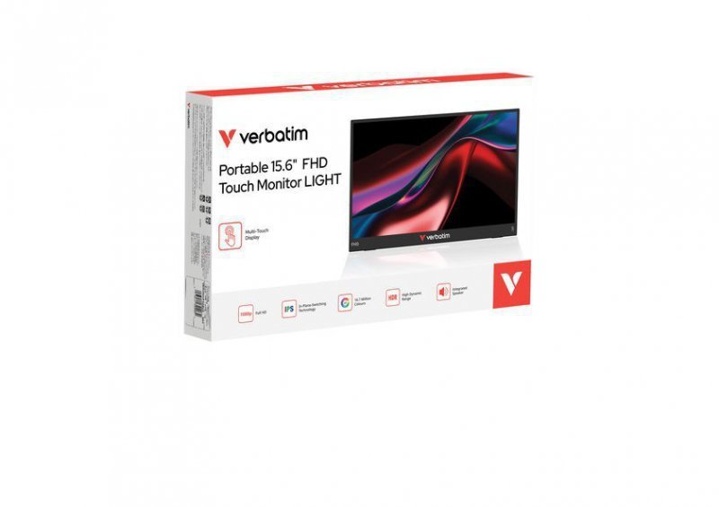 Verbatim Przenośny monitor dotykowy Light 15,6 Full HD Portable