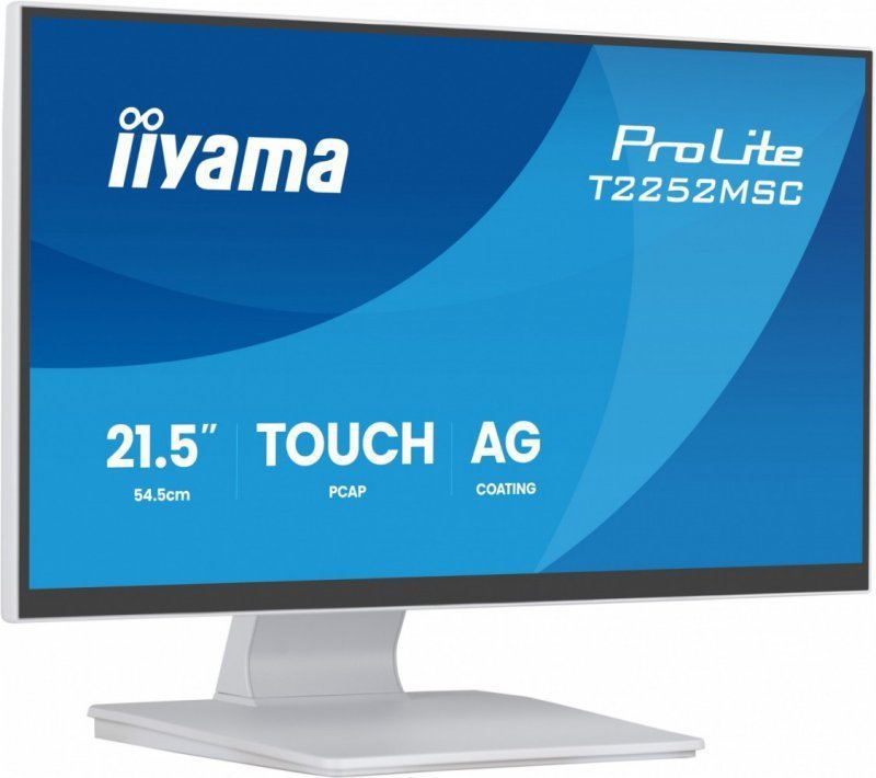 IIYAMA Monitor 22 cale T2252MSC-W2AG 10 PKT. POJ,IPS,HDMI,DP,2x1W,7H,2xUSB,  AG-(Anti Glare)