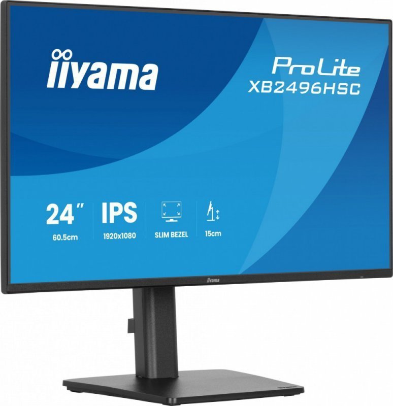 IIYAMA Monitor 24 cale XB2496HSC-B1 IPS, FHD, HDMI, USB-C (PD 65W), 144Hz