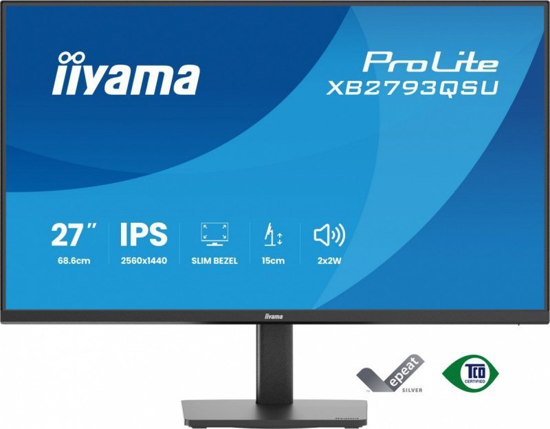 IIYAMA Monitor 27 cali XB2793QSU-B1 IPS, QHD, HDMI, DP, 2xUSB