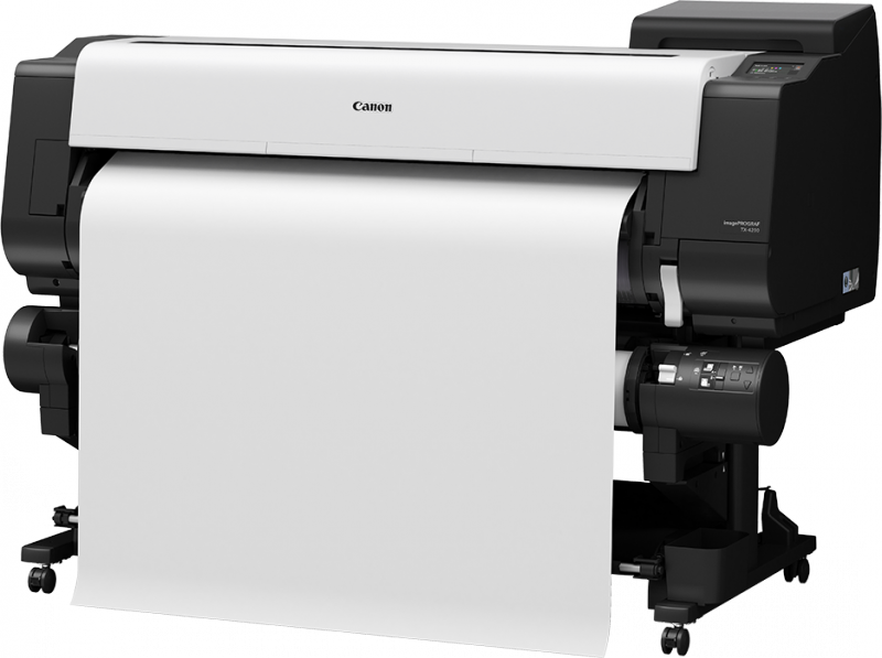 Ploter CANON imagePROGRAF TX-4200 z 2-ma rolkmi podającymi + taca układająca SS41
