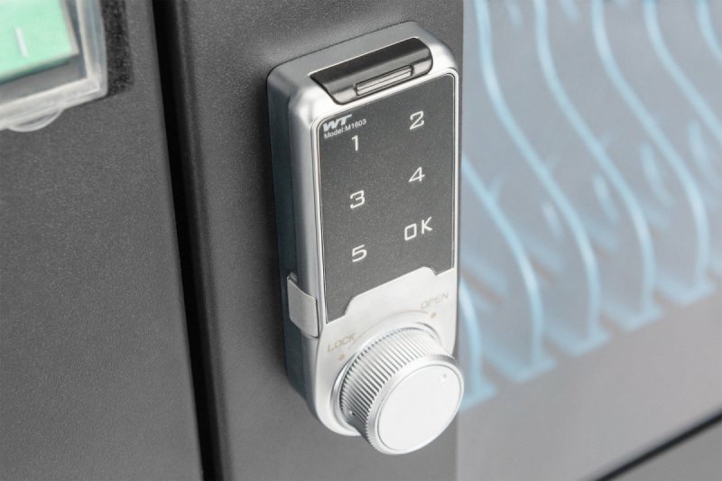 Digitus Szafa mobilna na kółkach do ładowania max. 16 notebooków^tabletów max. 14 cali z USB Typ C, elektroniczny zamek na PIN