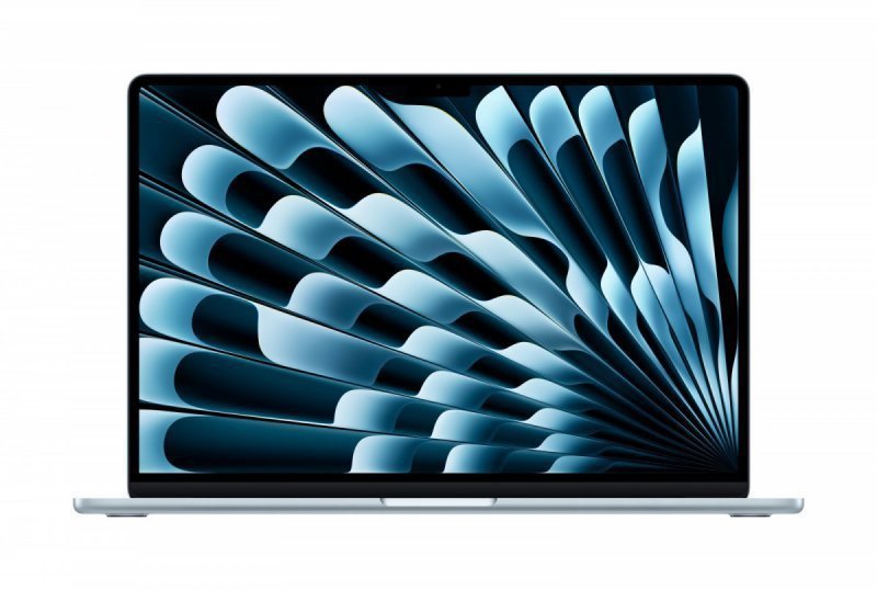 Apple MacBook Air 15.3 cala: M5 10^10, 24GB, 1TB SSD, bez zasilacza - Błękitny