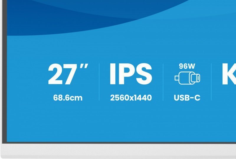IIYAMA Monitor  27 cali XB2797QSNP-W1 IPS,QHD,USB-c Dock 96W,HDMI, 350cd,1ms, DP, DisplayPort x1 (Daisy Chain MST max. 2560 x144