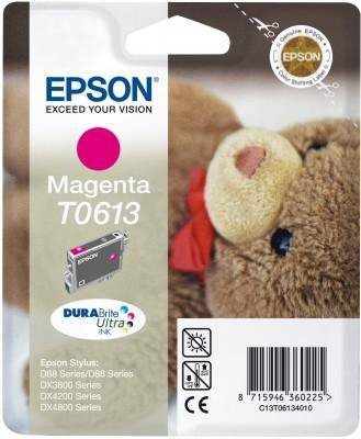 Wkład purpurowy do Epson Stylus D88^D68PE^DX4800^3850^4850^3800. Wydajność 400 stron. T0613