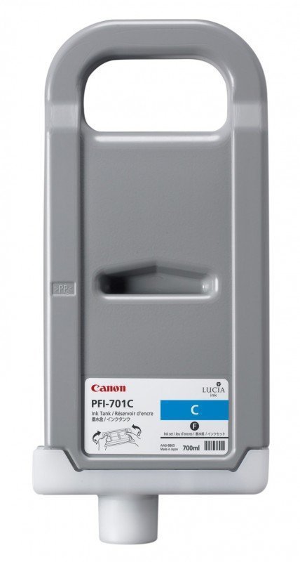 Tusz Canon PFI-701C Cyan 700ml do iPF8000S iPF8100 iPF9000S iPF9100 CF0901B001AA