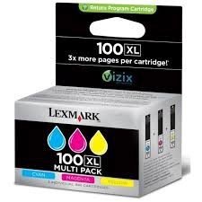 Lexmark Atrament^ LRP 100XL C+M+Y 3Pk blister