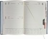 Kalendarz książkowy 2024 A4 dzienny papier chamois drukowane registry oprawa NEBRASKA LUX  czerwona