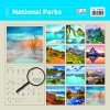 Kalendarz ścienny wieloplanszowy National Parks 2023 z naklejkami - okładka tylna