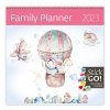 Kalendarz ścienny wieloplanszowy Family Planner 2023 z naklejkami - okładka 