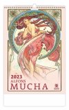 Kalendarz ścienny wieloplanszowy Alfons Mucha 2023 - exclusive edition - okładka