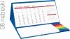 Kalendarz biurkowy z notesami i znacznikami MIDI 3-miesięczny 2021 niebieski