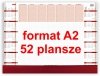 wymiary biuwarów A2 z 52 planszami na rok 2025