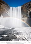 Kalendarz ścienny wieloplanszowy Waterfalls 2023 - grudzień 2023