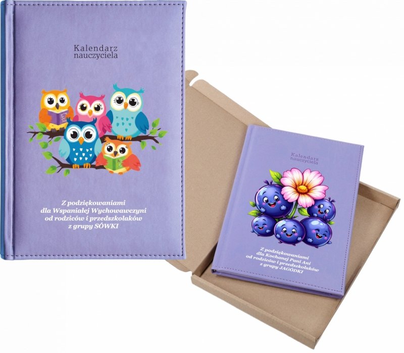 kalendarz dla nauczyciela na rok 2026/2027 z pudełkiem w komplecie