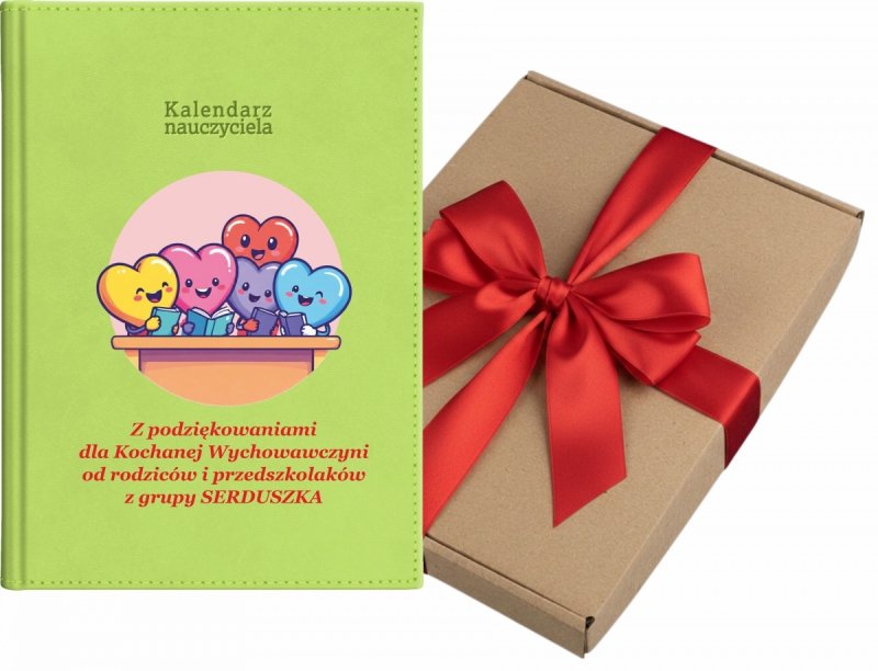 kalendarz dla nauczyciela na rok 2026/2027 z pudełkiem w komplecie