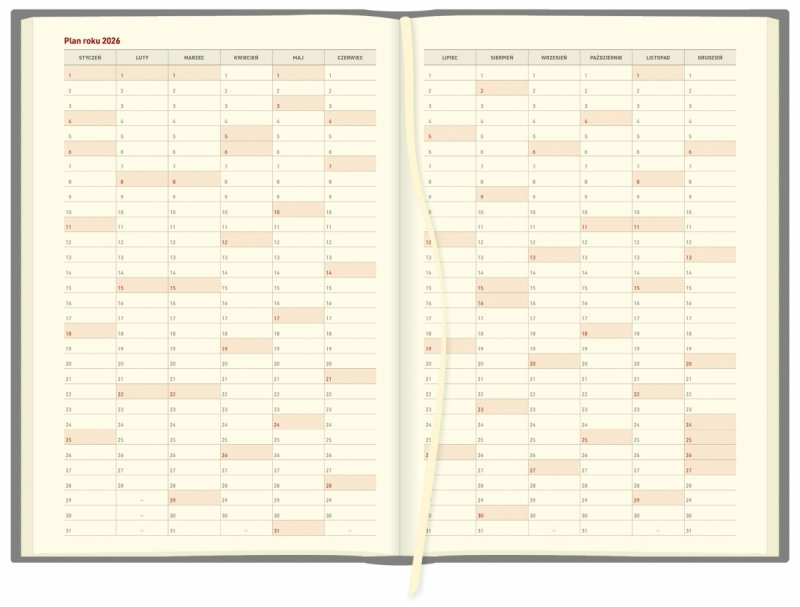 kalendarz z planem roku 2026