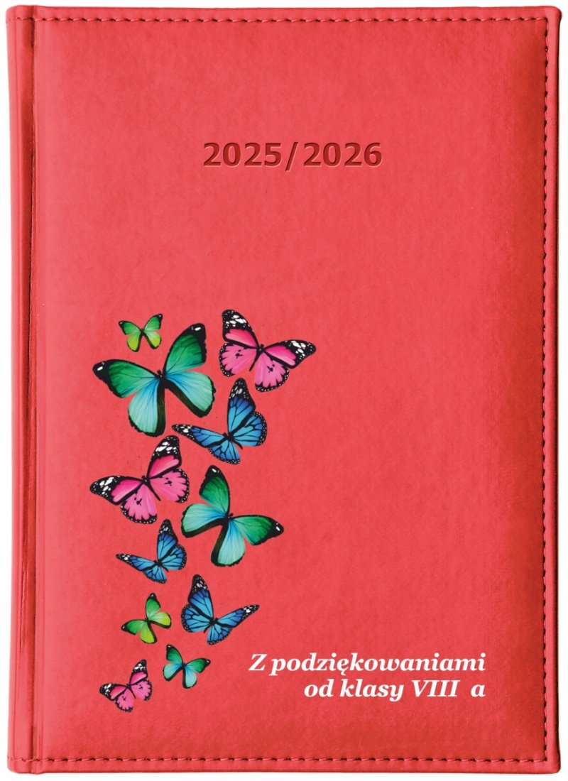 kalendarz książkowy na rok szkolny 2025/2026 z dedykacją dla nauczyciela