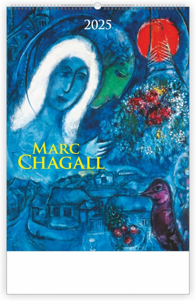 Kalendarz ścienny wieloplanszowy  Marc Chagall 2025 - okładka