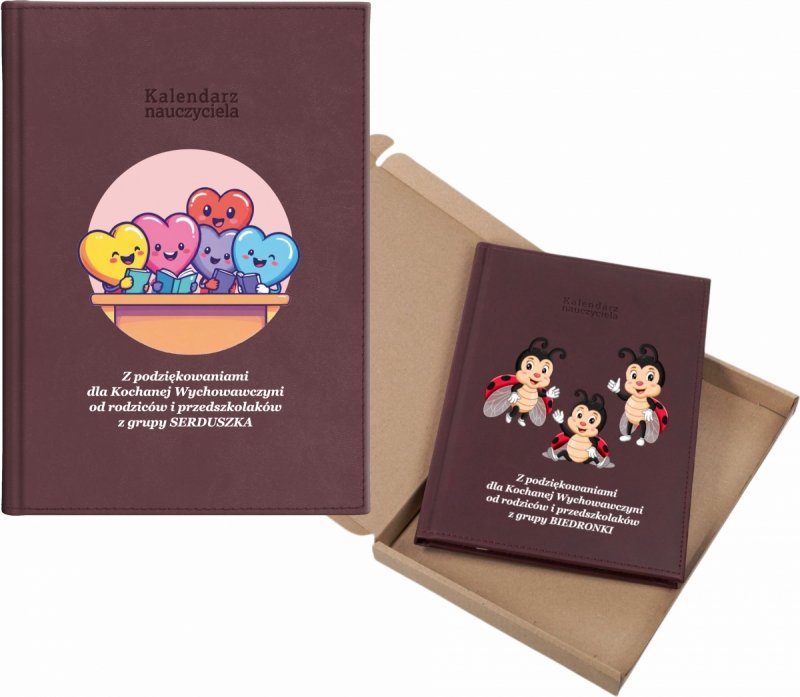 kalendarz dla nauczyciela na rok 2026/2027 z pudełkiem w komplecie
