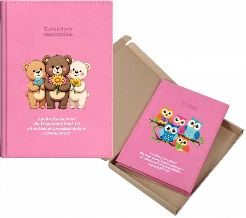 kalendarz dla nauczyciela na rok 2026/2027 z pudełkiem w komplecie