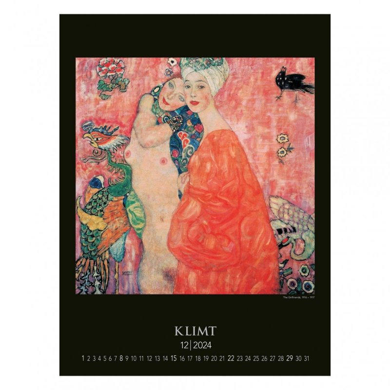 Kalendarz ścienny Gustav Klimt 2024 - grudzień 2024