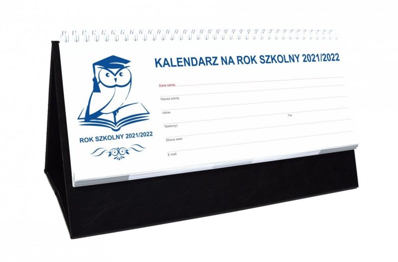 Kalendarz biurkowy tygodniowy na rok szkolny 2021/2022