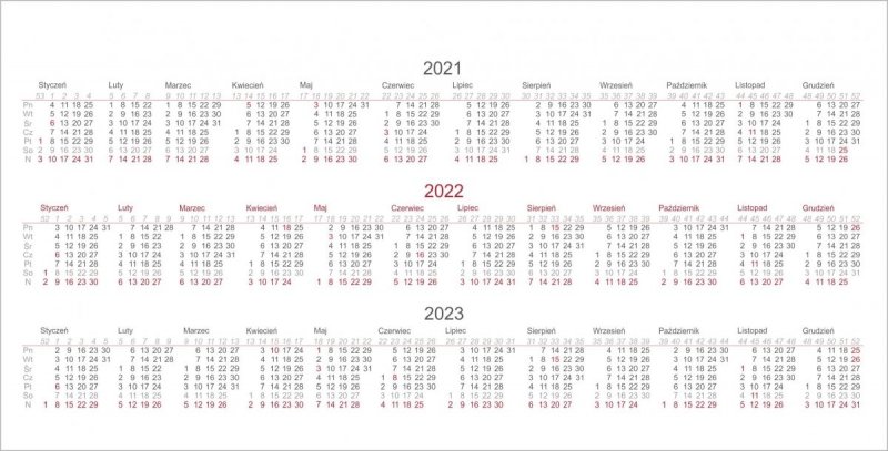 Kalendarz biurkowy z notesami i znacznikami MIDI TYGODNIOWY 2022 szary